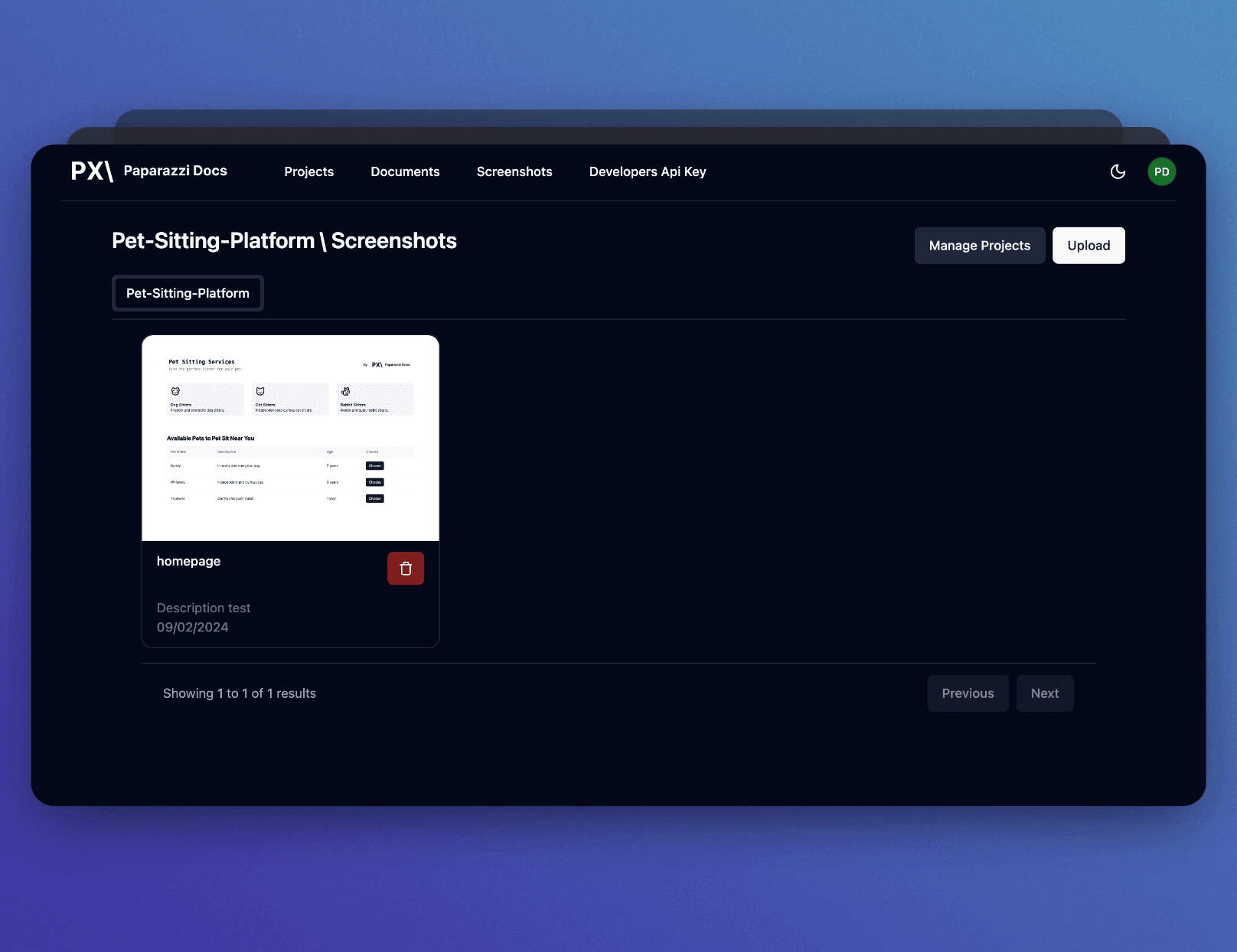 Product screenshot